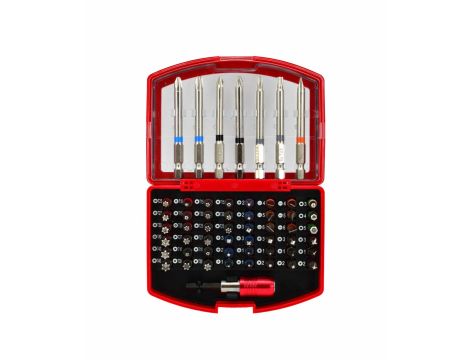 AWTOOLS ZESTAW BITÓW KOŃCÓWEK ŚRUBOWKRĘTOWYCH 56el.