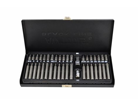 AWTOOLS KOŃCÓWKI HEX / TORX / SPLINE KOMPLET 40 CZĘŚCI BL