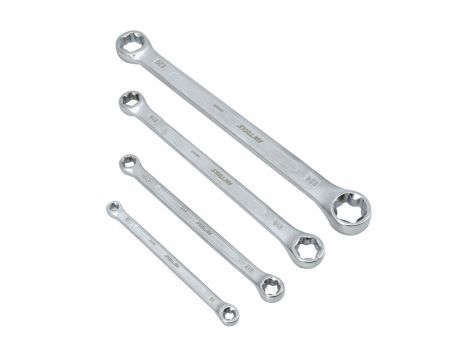 AWTOOLS  KLUCZ OCZKOWY TORX E6-E24 - 4 CZĘŚCI BLACK LINE - 2