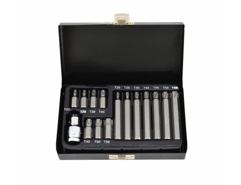 AWTOOLS KOŃCÓWKI TORX  15elem. Z OTWOREM BL