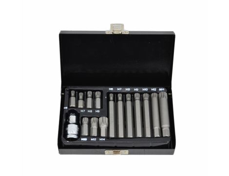 AWTOOLS KOŃCÓWKI SPLINE 15elem. BL