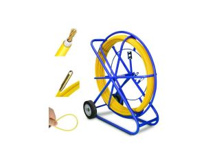 Pilot do przeciągania kabli włókno szklane FRP, śr. 10mm, dł. 100m, żółty Extralink Pilot 10mm 100m