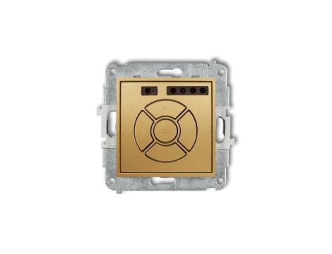ICON Mechanizm elektronicznego sterownika roletowego (przycisk centralny/dodatkowy) złoty 29ISR-6