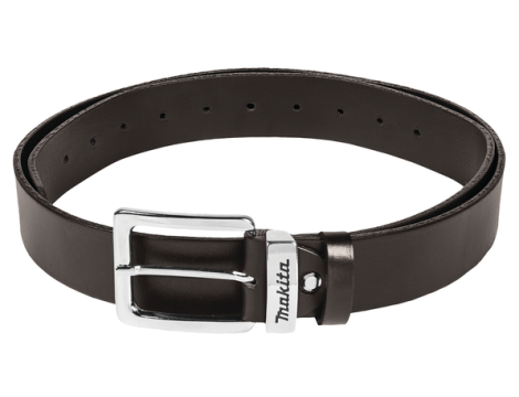 MAKITA PASEK ZE SKÓRY BRĄZOWY (L) Z LOGO MAKITA, 40mm