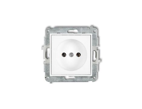 ICON Mechanizm gniazda pojedynczego bez uziemienia 2P (bez przesłon torów prądowych) biały IGP-1