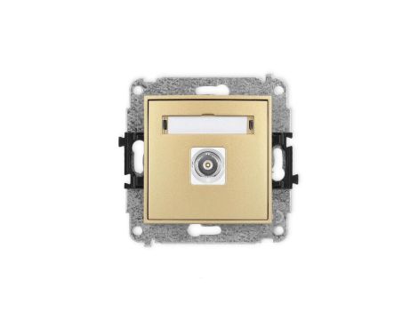 ICON Mechanizm gniazda pojedynczego BNC złoty 29IGBNC-1