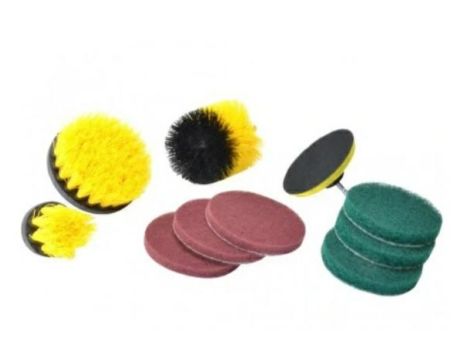 SZCZOTKI DO CZYSZCZENIA NA WKRĘTARKĘ 4el./SILVER