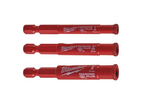 MILWAUKEE KORONA DIAMENTOWA ZESTAW 3szt. HEX