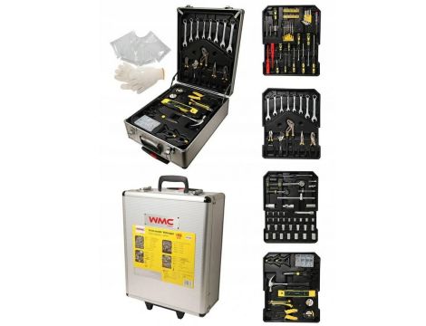 ZESTAW KLUCZY 1050el./WALIZKA NA KÓŁKACH / WMC