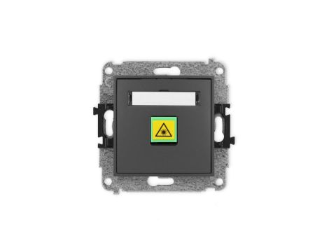 ICON Mechanizm gniazda światłowodowego/optycznego pojedynczego grafitowy mat 28IGOP-1