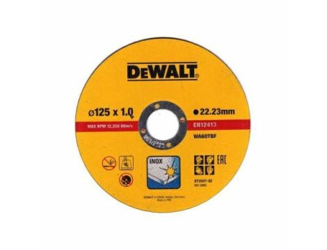 DEWALT TARCZA METAL 125x1,0mm /10szt. METALOWE PUDEŁKO