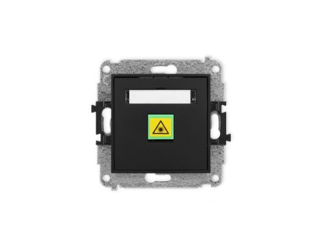 ICON Mechanizm gniazda światłowodowego/optycznego pojedynczego czarny mat 12IGOP-1