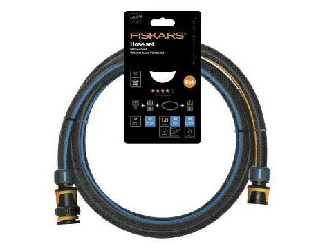 FISKARS ZESTAW PRZYŁĄCZENIOWY WĄŻ 1/2" 1,8m - Q4