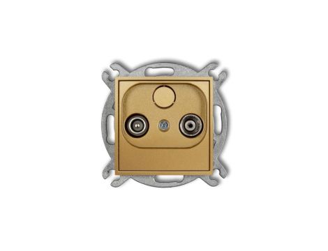 ICON Mechanizm gniazda abonenckiego RTV końcowego 2dB złoty 29IG2K