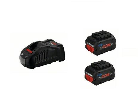 BOSCH AKUMULATOR 18V  5,5Ah PROCORE 2szt. +ŁADOWARKA GAL 1880 CV 1600A0214C