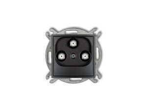 ICON Mechanizm gniazda multimedialnego 3F DATA (Vectra) grafitowy 11IGMV