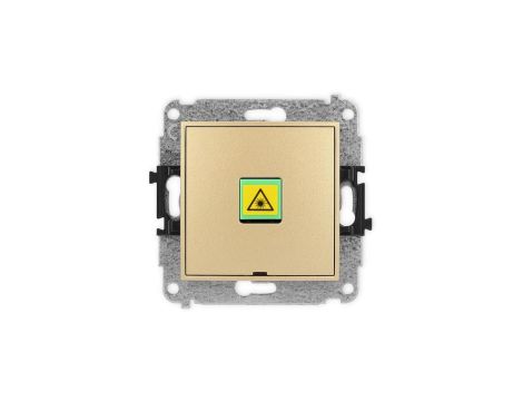 ICON Mechanizm gniazda światłowodowego/optycznego pojedynczego, bez pola opisowego złoty 29IGOPBO-1