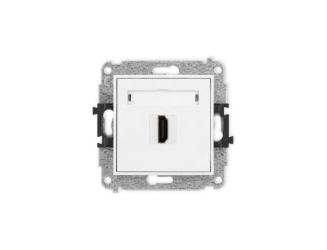 ICON Mechanizm gniazda pojedynczego HDMI 2.0 biały mat 25IHDMI-3