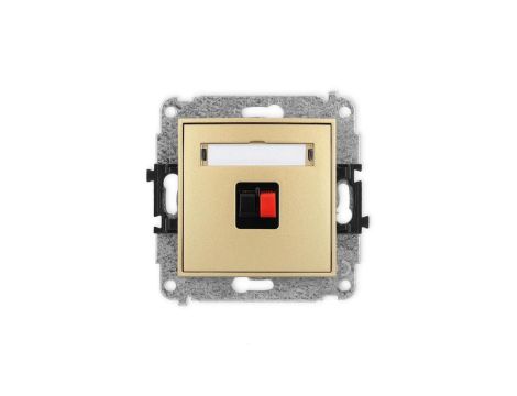 ICON Mechanizm gniazda głośnikowego pojedynczego złoty 29IGG-1