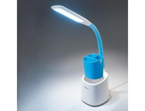 TIROSS LAMPKA BIURKOWA 60 SMD LED BIAŁO-NIEBIESKA