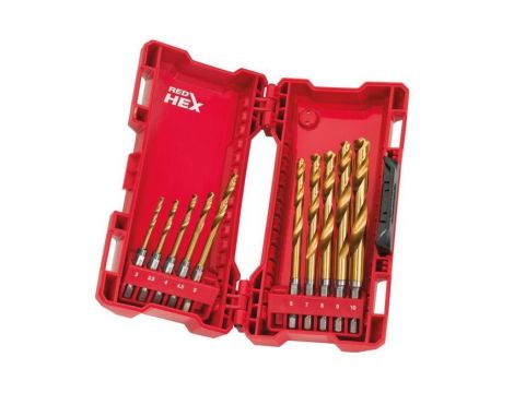 MILWAUKEE WIERTŁO METAL HSS-G TIN KPL.10 SZT.+ZESTAW KOŃCÓWEK 33szt.