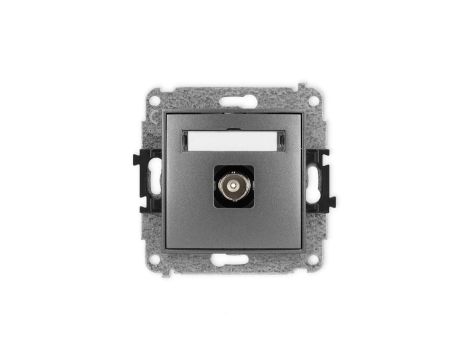ICON Mechanizm gniazda pojedynczego BNC grafitowy 11IGBNC-1