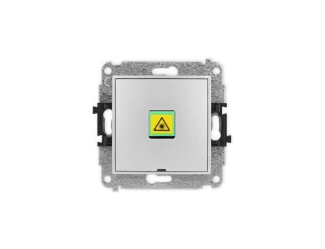 ICON Mechanizm gniazda światłowodowego/optycznego pojedynczego, bez pola opisowego srebrny metalik 7IGOPBO-1