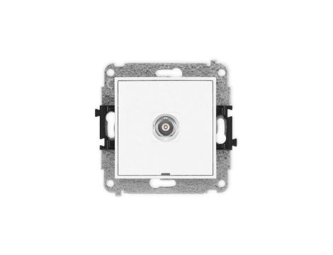 ICON Mechanizm gniazda pojedynczego BNC, bez pola opisowego biały IGBNCBO-1