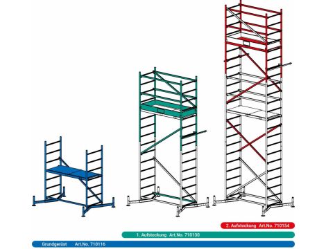 KRAUSE RUSZTOWANIE CLIMTEC PIERWSZA KONDYGNACJA 5,0m - 2