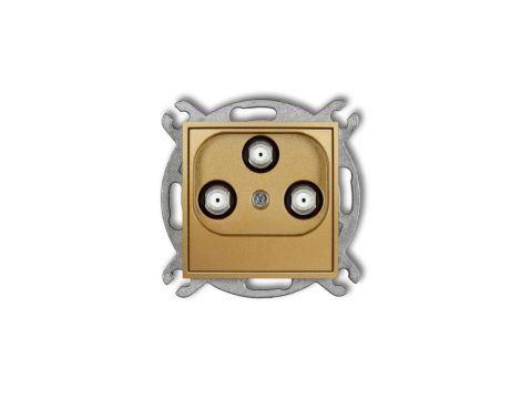 ICON Mechanizm gniazda multimedialnego 3F DATA (Vectra) złoty 29IGMV