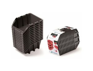 KISTENBERG KUWETY 12 BINEER LONG 12szt. CZARNE 120x77x60mm