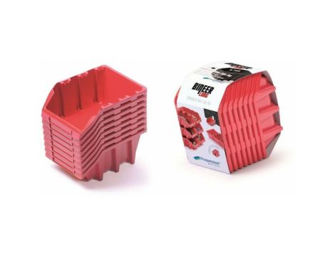 KISTENBERG KUWETY 25 BINEER LONG 6szt. CZERWONE 249x158x114mm