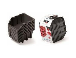 KISTENBERG KUWETY 25 BINEER LONG 6szt. CZARNE 249x158x114mm