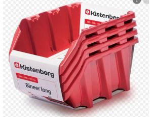 KISTENBERG KUWETY 30 BINEER LONG 4szt. CZERWONE 295x198x133mm