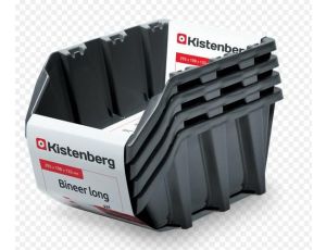 KISTENBERG KUWETY 30 BINEER LONG 4szt. CZARNE 295x198x133mm