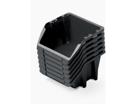 KISTENBERG KUWETY 22 BINEER SHORT 6szt. CZARNE 214x198x133mm