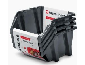 KISTENBERG KUWETY 28 BINEER SHORT 4szt. CZARNE 272x238x160mm