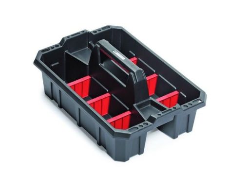 NOSIDŁO NARZĘDZIOWE Z PRZEGRODAMI CARGO PLUS CZARNE 495x345x210mm