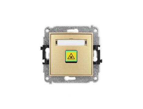 ICON Mechanizm gniazda światłowodowego/optycznego pojedynczego złoty 29IGOP-1