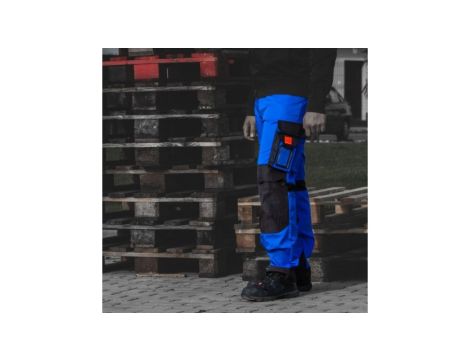 Spodnie robocze 245 g/m2 R50 WZMOCNIONE NIEBIESKO-CZARNE Doktorvolt 2100