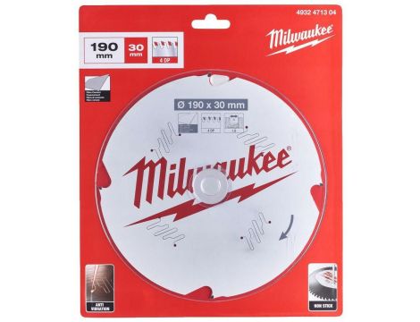 MILWAUKEE PIŁA TARCZOWA 190x30x1,8x4z CEMENT WŁÓKNISTY %%%