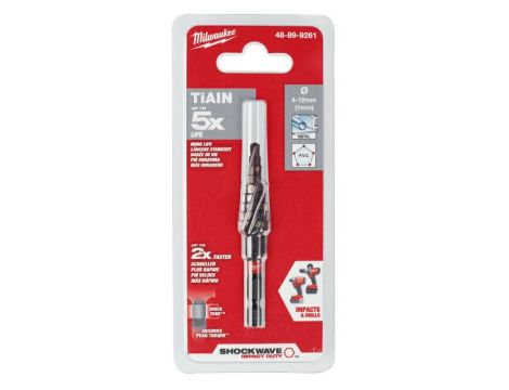 MILWAUKEE WIERTŁO STOPNIOWE UDAR. 4-12/1mm - 3