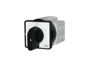 Łącznik krzywkowy 0-1 3-fazowy 40A z dźwignią oraz szyldem S40 JD 1104 A6 SEZ