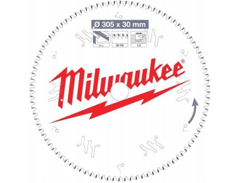 MILWAUKEE PIŁA TARCZOWA ALU 305x30x3,0x96z