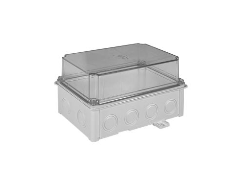 Obudowa hermetyczna 118x108x188 mm, bezhalogenowa, samogasnąca, odporna na UV, IP67, UL94 V2, SOH 110x180 szara 36432202