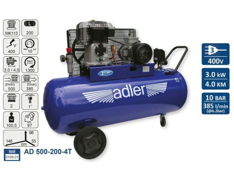 ADLER KOMPRESOR AD 500-200-4T