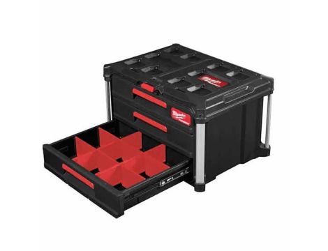 MILWAUKEE PACKOUT SKRZYNIA Z 3 SZUFLADAMI - 2