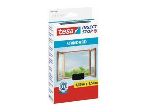 TESA MOSKITIERA OKIENNA CZARNA 1,3m x 1,5m STANDARD