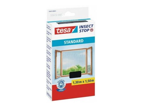 TESA MOSKITIERA OKIENNA CZARNA 1,3m x 1,5m STANDARD