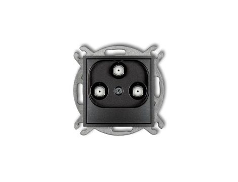 ICON Mechanizm gniazda multimedialnego 3F DATA (UPC) grafitowy 11IGMU